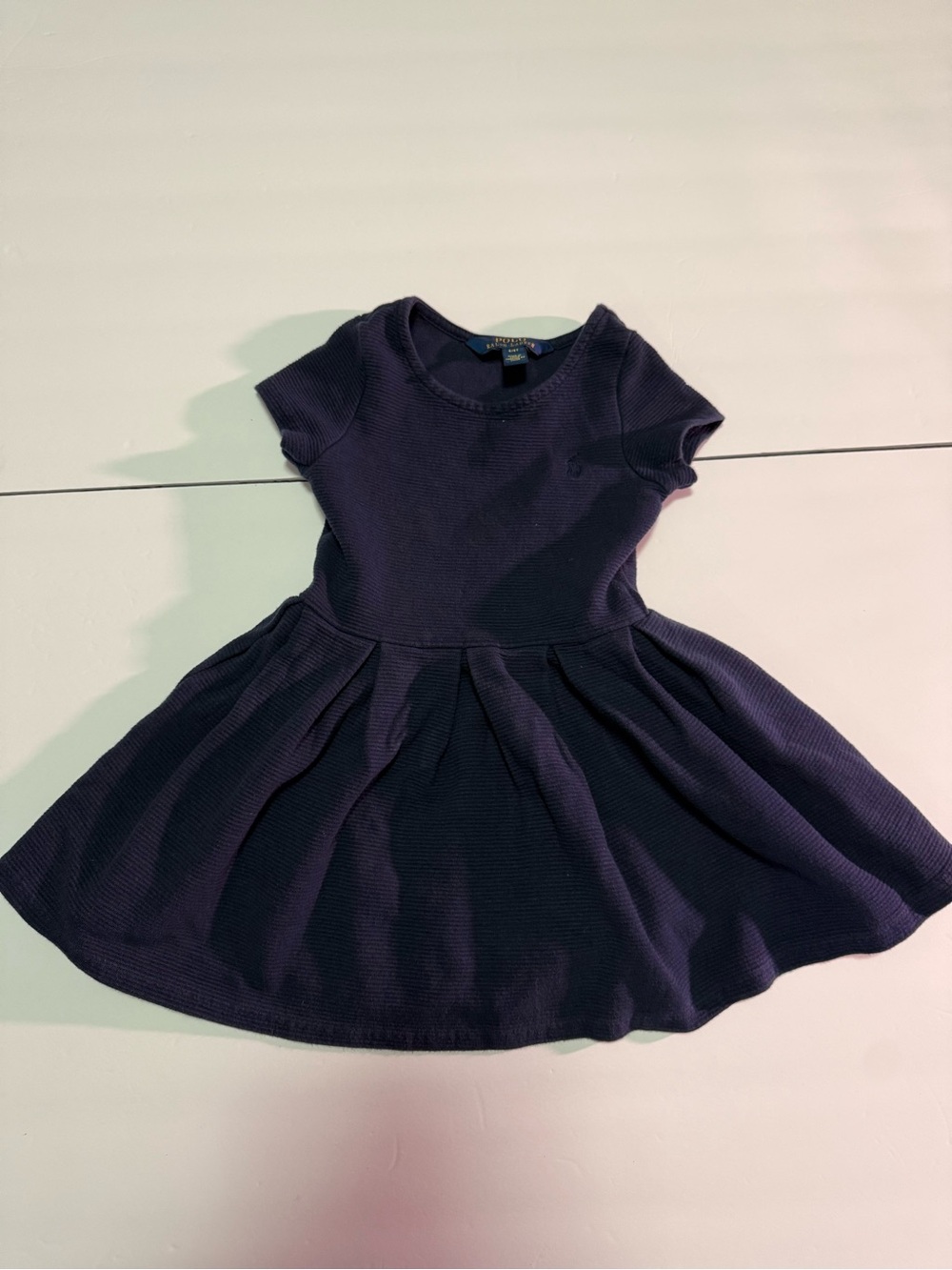 Polo by Ralph Lauren Navy Short-Sleeve Knit Skater Dress
